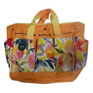 Seed & Sprout Garden Utility Tote Bag I. Southern Sweetness NWT 🍊🍋